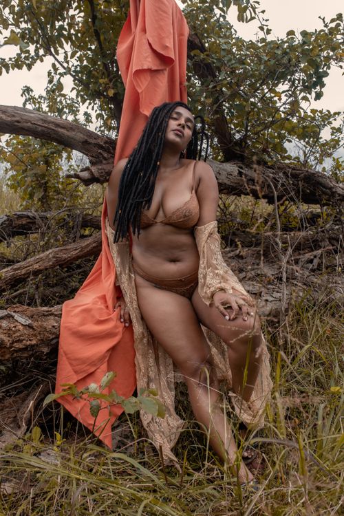Woman in field