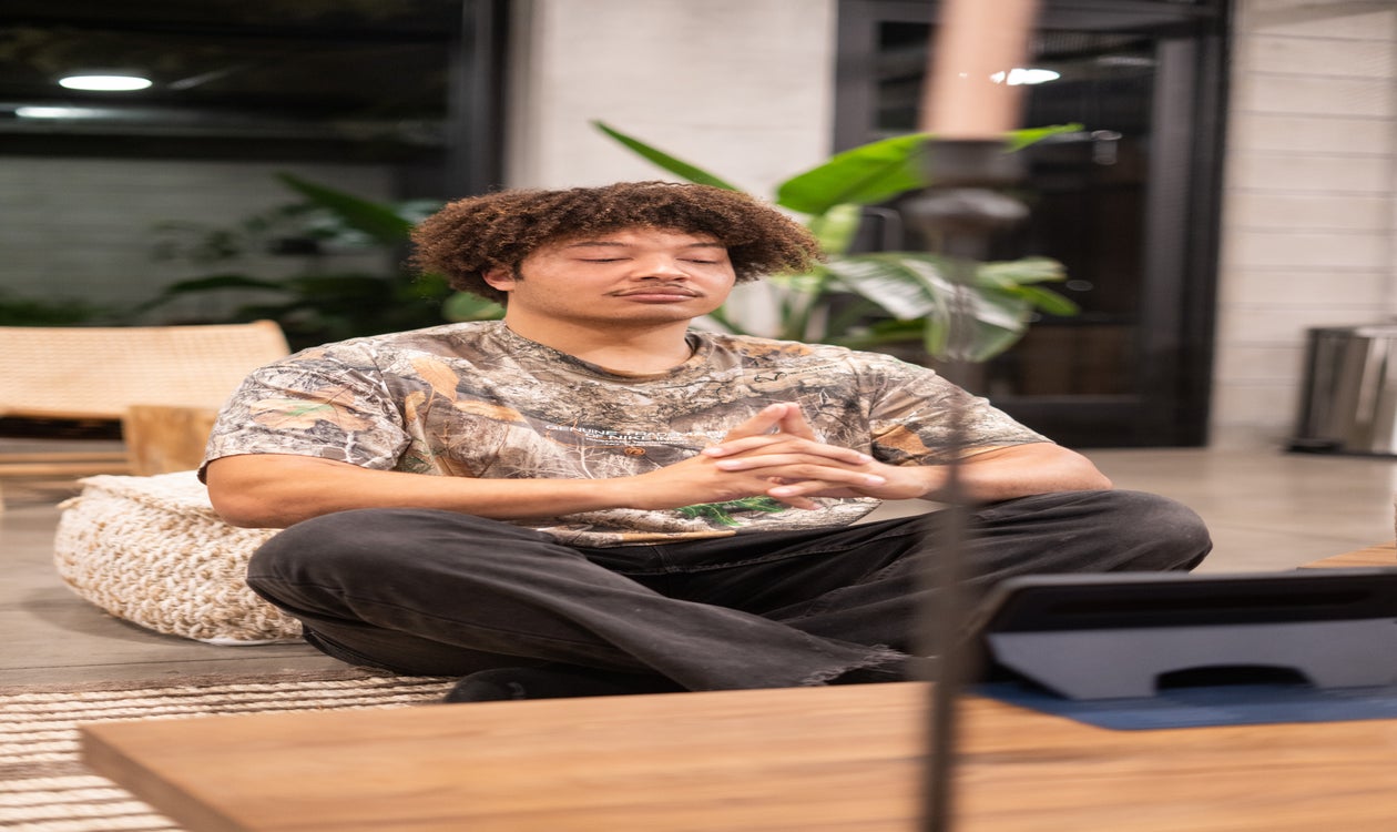 Man Engages with iPad