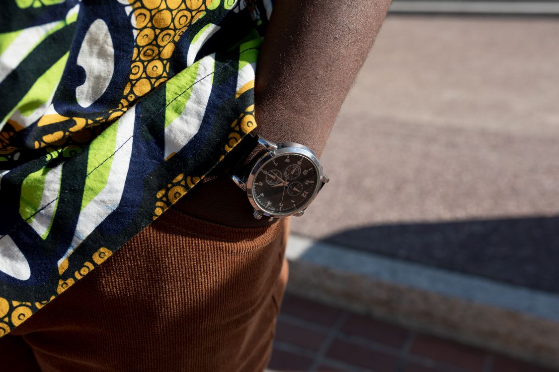 Man hand in pocket