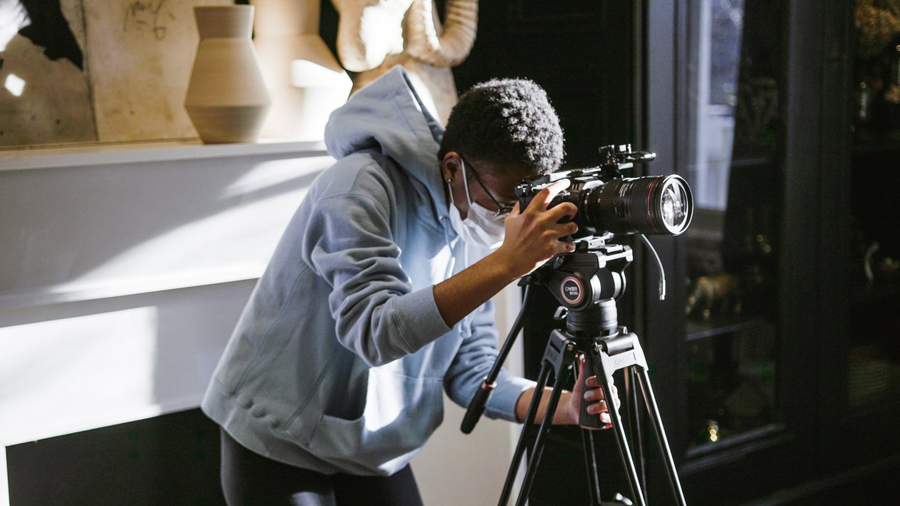 Photographer taking a picture