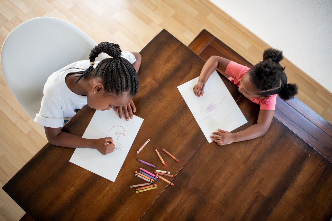 Girls coloring