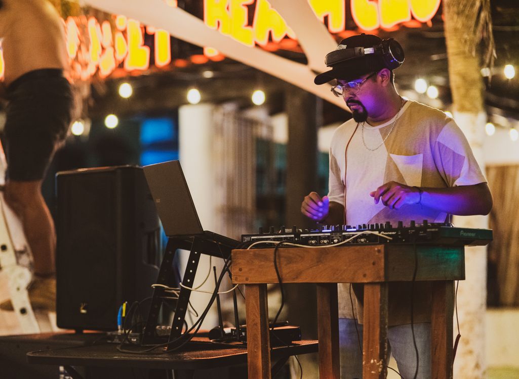DJ on the Party Stage