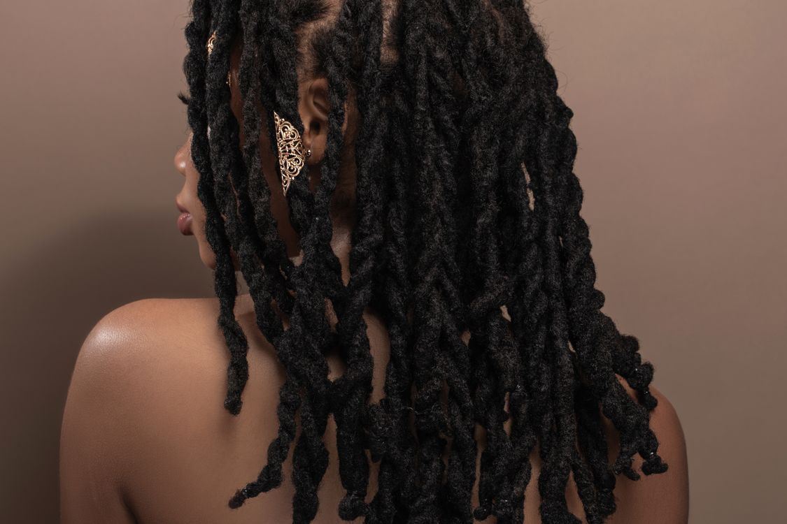 Woman with dreadlocks