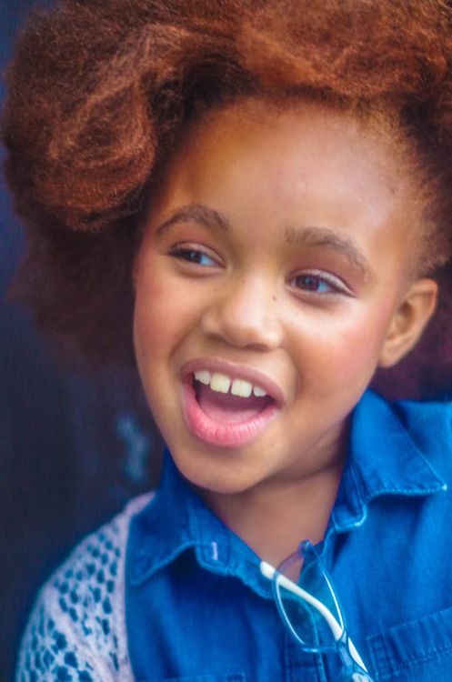 Young girl happy
