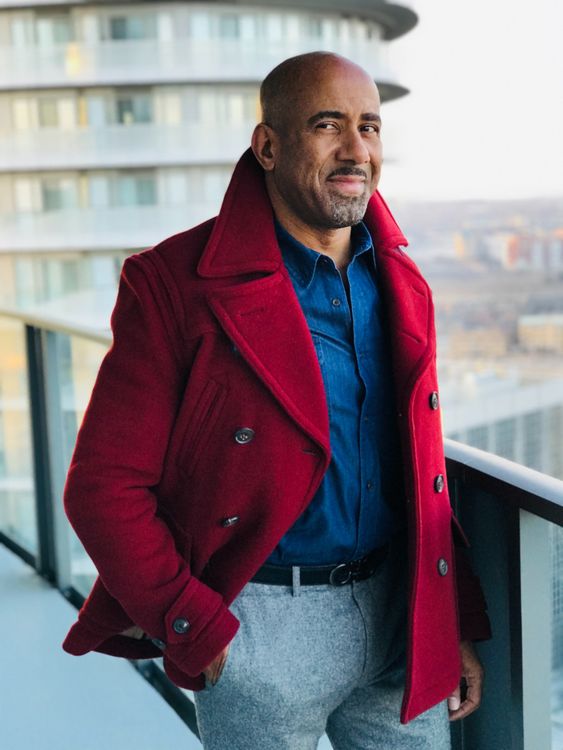 Man standing in balcony