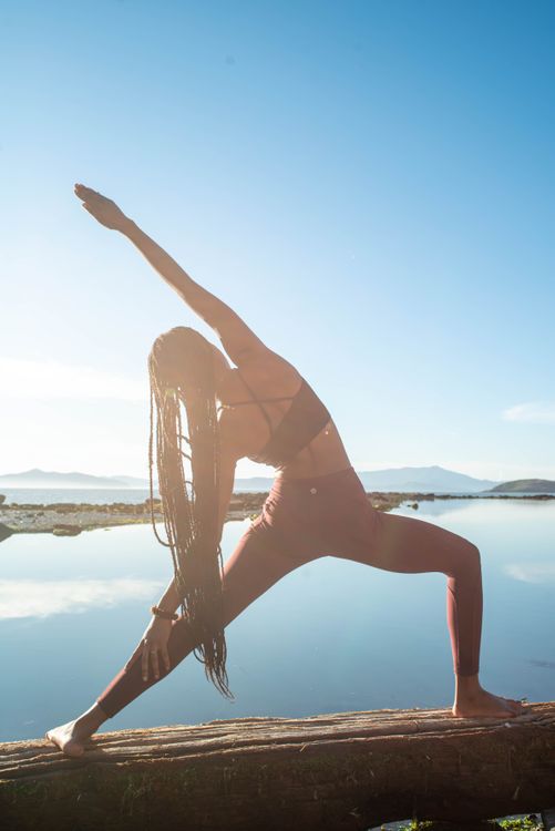 Woman yoga pose