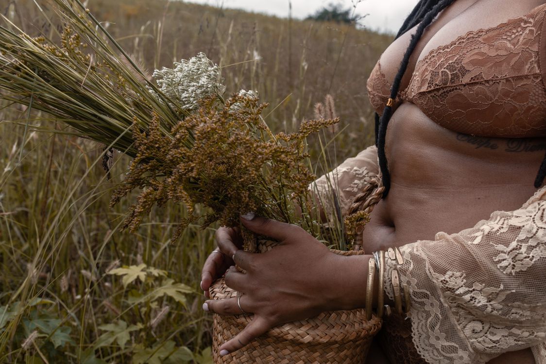 Woman in field