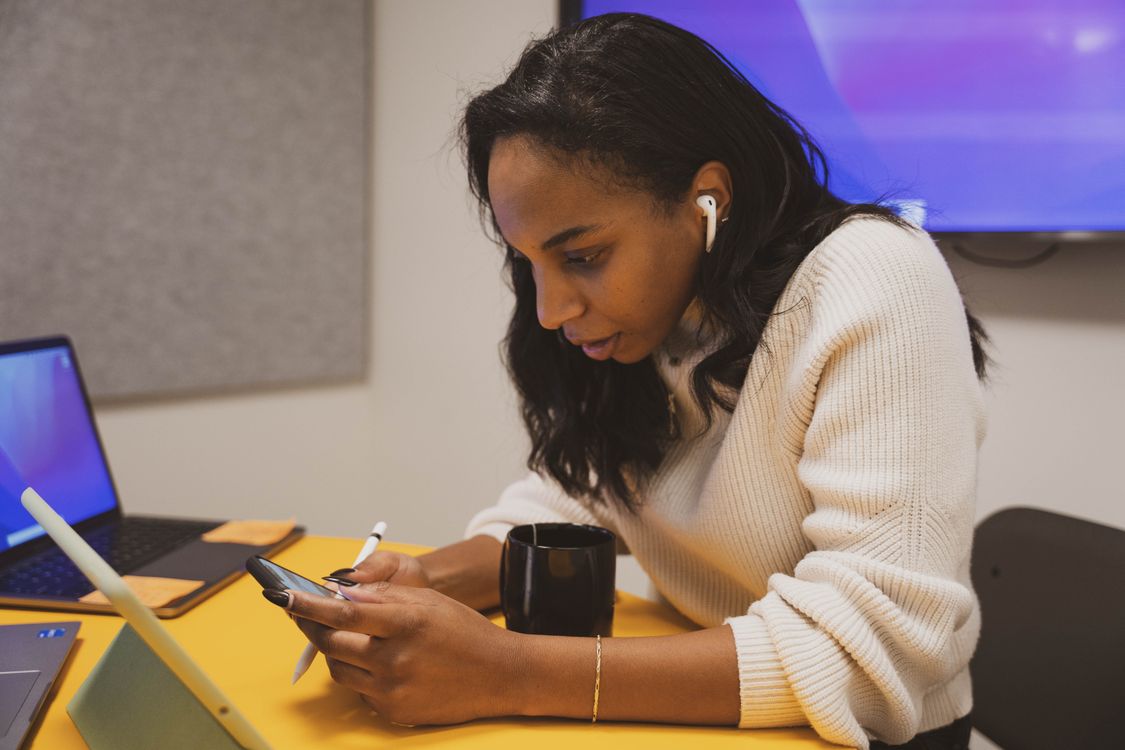 Focused Female Professional at the Office