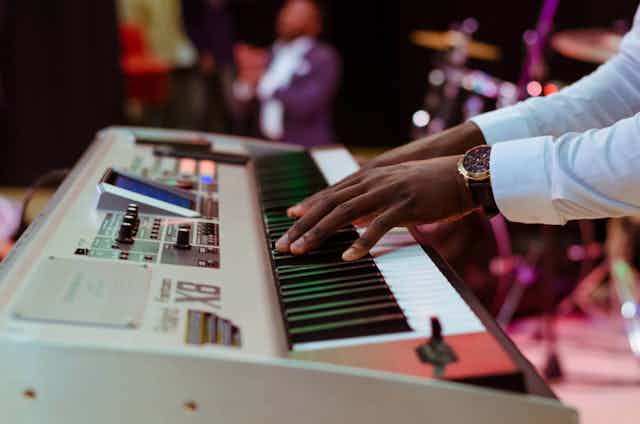 Man playing the piano