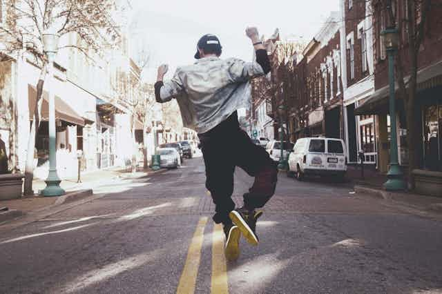 Man dancing on the street