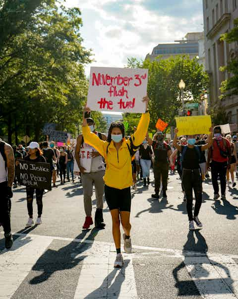 people protesting