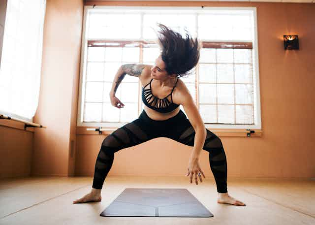 Woman doing yoga