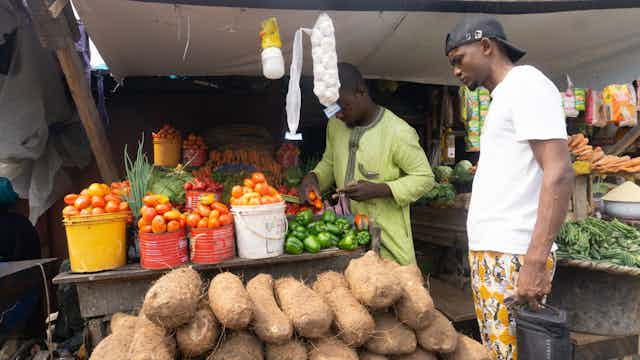 Shopping in market