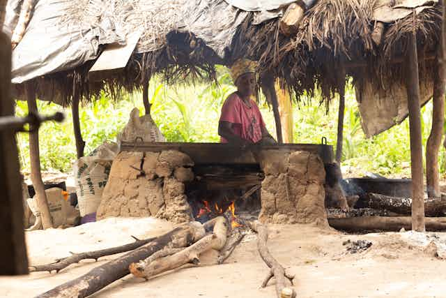 Woman cooking