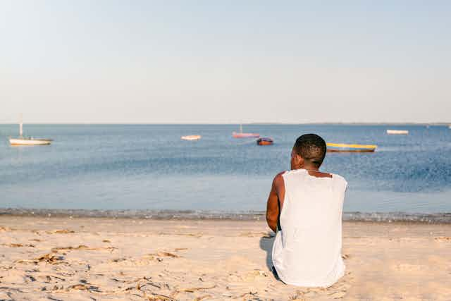 Boy on beach