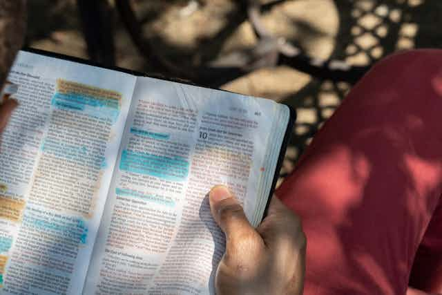 Man with bible