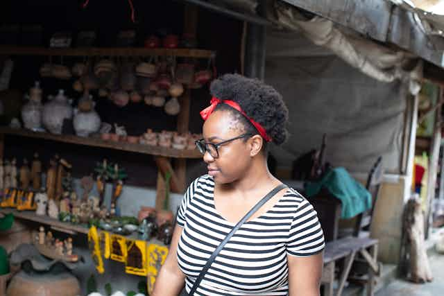 Woman in market