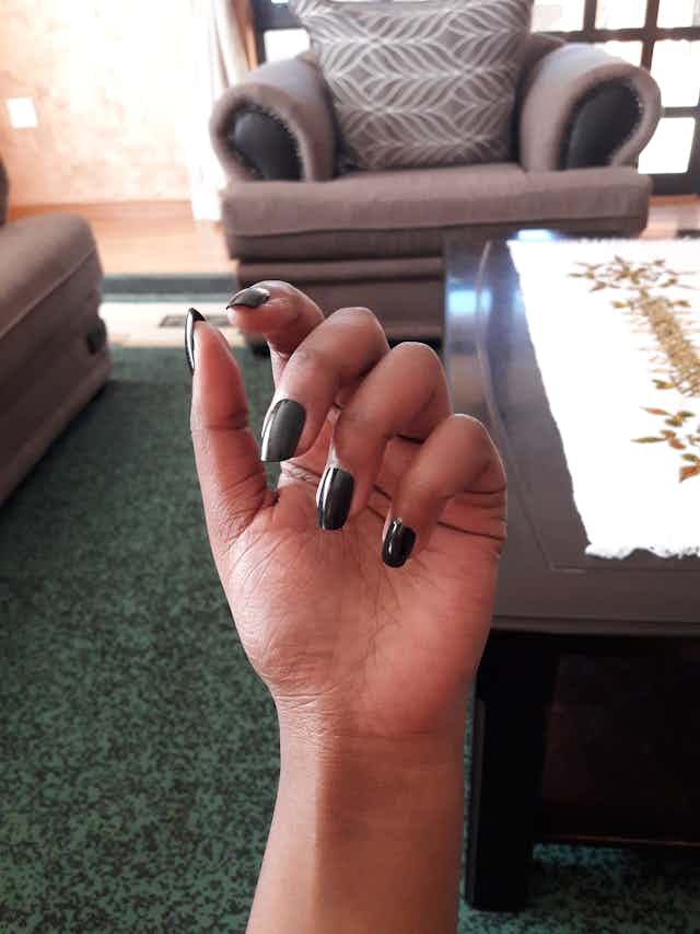 polished nails