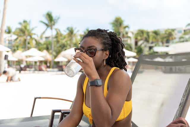 drinks on the beach