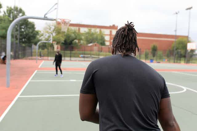 Playing Basketball