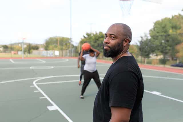 Playing Basketball