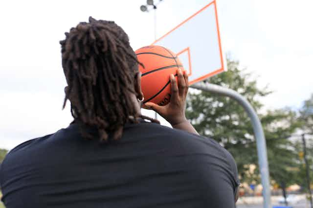 Playing Basketball