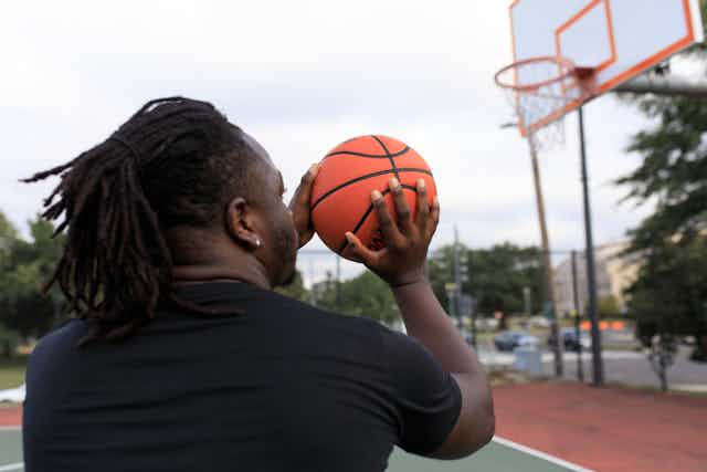 Playing Basketball