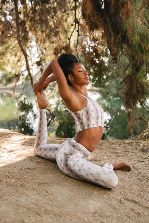 Woman yoga pose