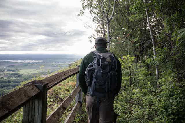 Man hiking