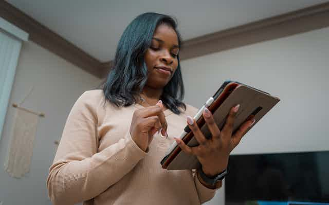 Woman with Tablet