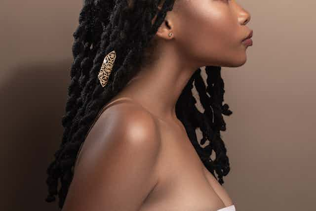 Woman with dreadlocks