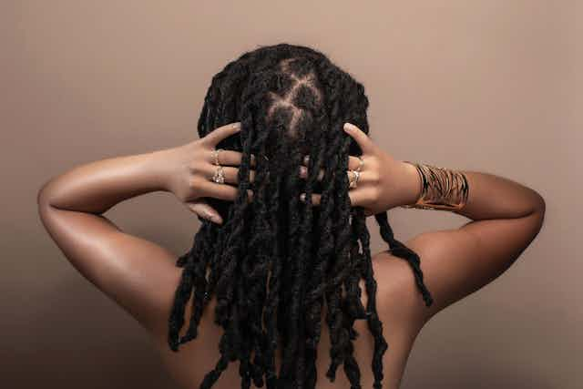 Woman with dreadlocks