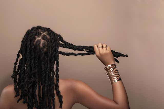 Woman with dreadlocks