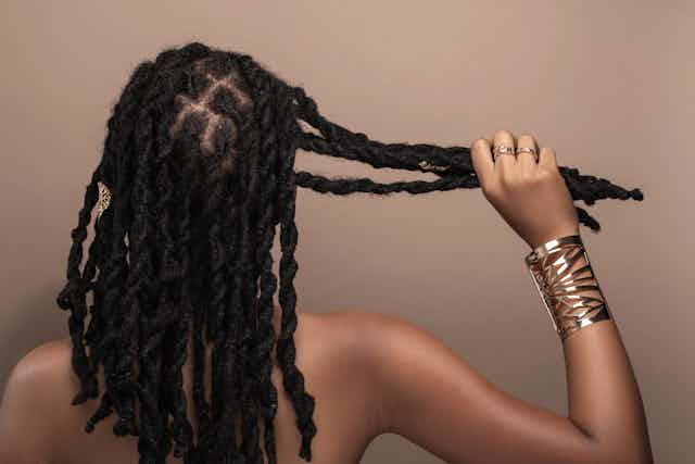 Woman with dreadlocks